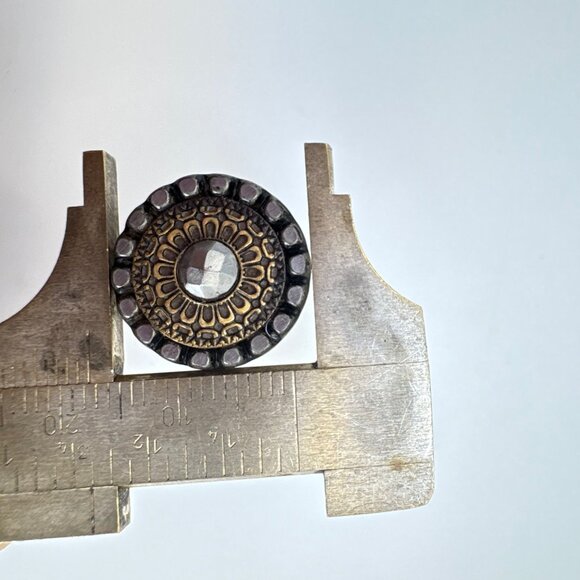 VTG Sterling Silver 925 Signet Style Shield Design Statement RIng Size 6.75 - Picture 12 of 12